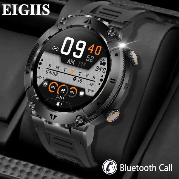 Eigiis Smart Watch Men tft Exibir chamada Pressão arterial Sport Fitness Health Monitor Pen Dial