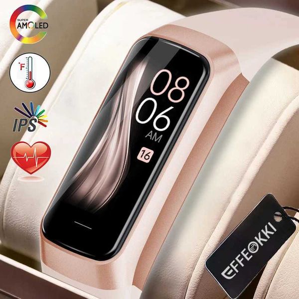 New Arrival New Amoled Smart Wah Band Wen Rate Blood Battle Waterproof Connection Smart Bracelet Sports Fitness Tracker Z241114