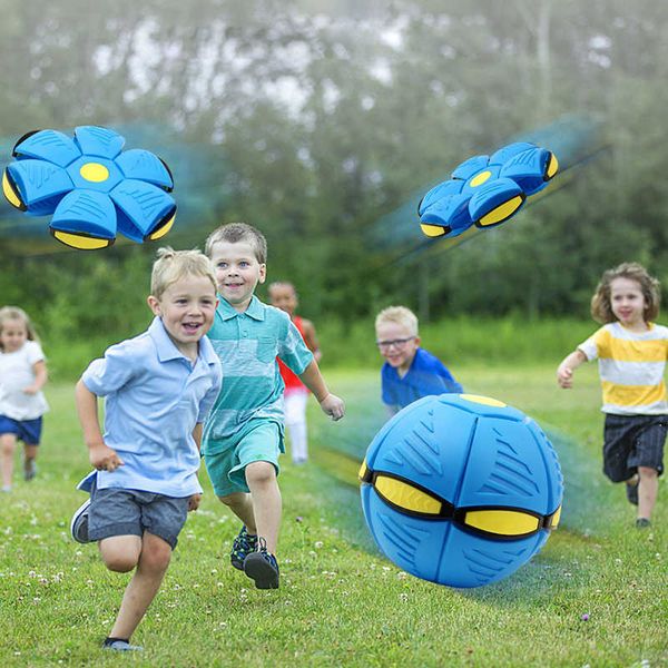 4 pcs Kids Flat Throw Disc Flying UFO Magic Balls With For Children&#039;s Boy Girl Outdoor Sports Toys Gift