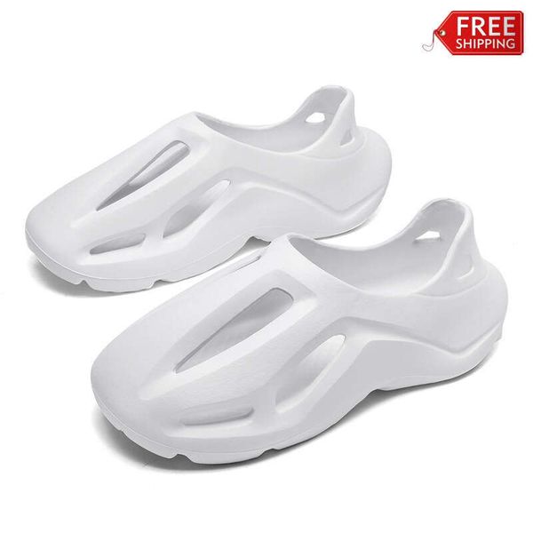 Soft Lightweight EVA Designer Sandals For Mens Womens Foam Slides BalcK White Beach Causal Shoes free shipping cold
