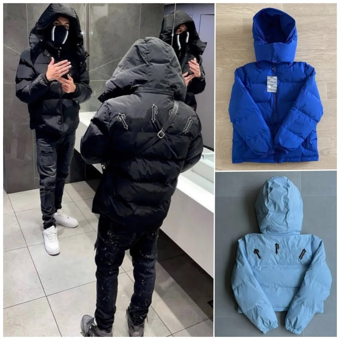 Trap Windbreaker Jacket Mens Down Jackets Designer Womens Letter Printing Winter Puffer Couples Parka Zippers Outerwear Hooded Coats High-Quality Do