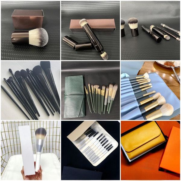 Brand Makeup Brush 12pcs 10pcs 15PCS-Set Brush With PU Bag Professional Brush For Powder Foundation Blush Eyeshadow