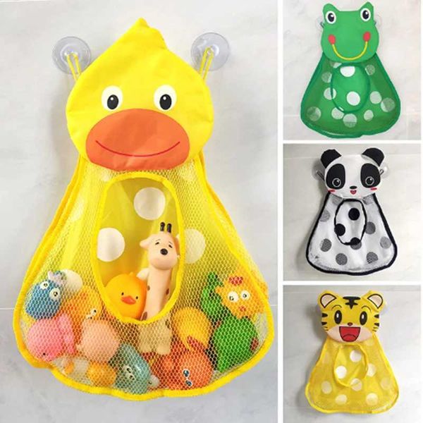 Baby Bath Toys Baby bath toys Cute duck frog net toys Storage bag Strong suction cup Baby bath game bag Bathroom organizer Water toys CL2501
