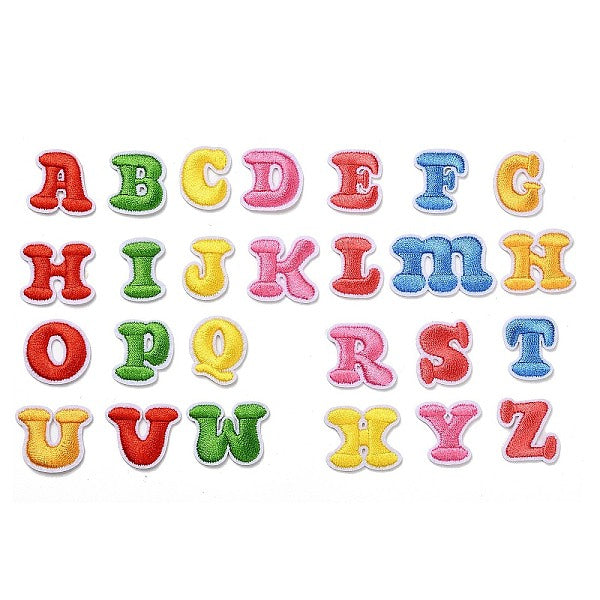 Lettera a-z ricamare filo stoffa-cucire toppe