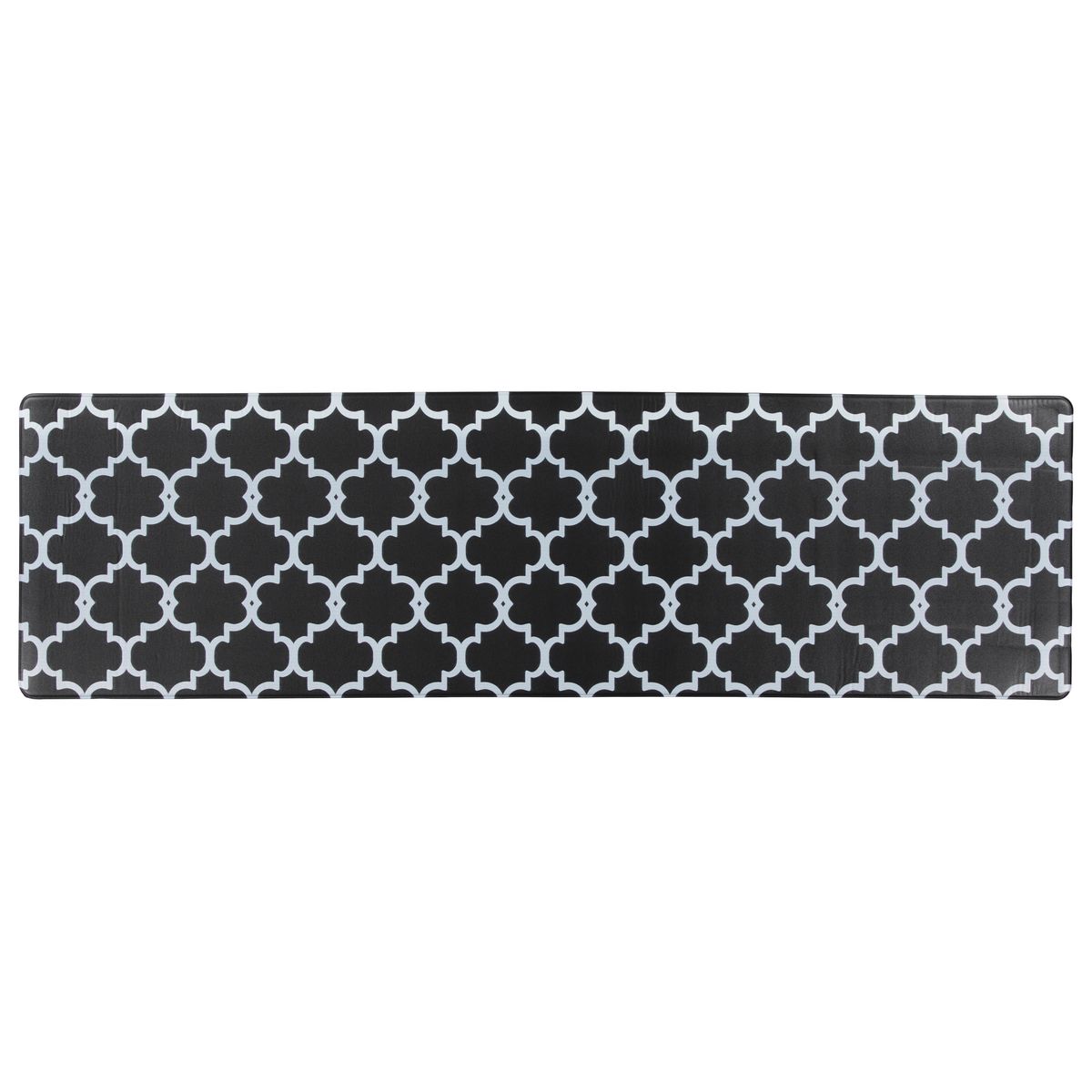 17" x 28"/60" Trellis Design Anti-Fatigue Kitchen Floor Mat - 17" x 60" - Black