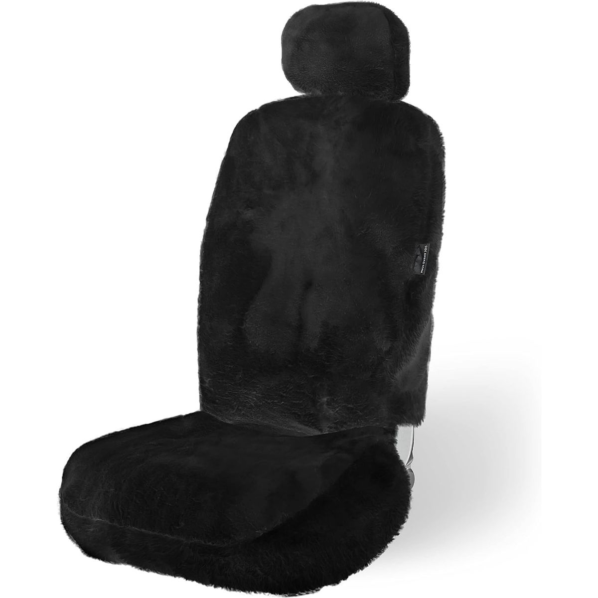 Zone Tech® Genuine Sheepskin Car Seat Cover - Black