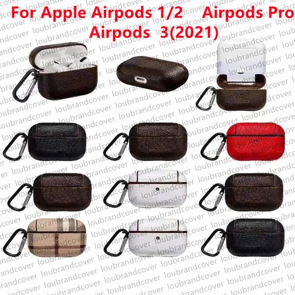 Case for Airpods Case Headset Accessories Airpods pro 3rd 2nd air pod pros Case Designer Leather Original Monogram Print Earphones Protector