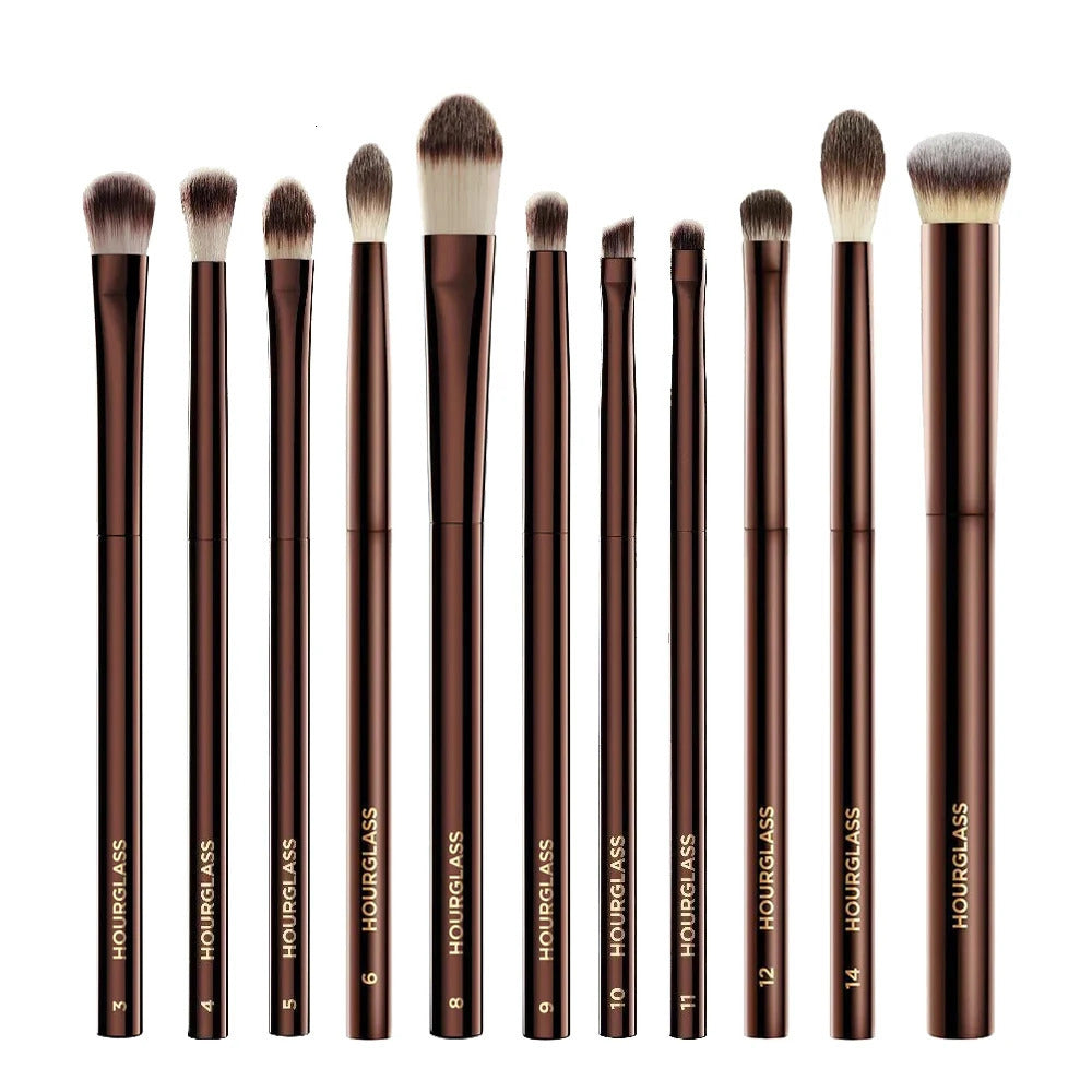 hourglass eye makeup brushes set Shadow Blending Shaping Contouring Highlighting Brow Concealer Liner Cosmetic Brush Kit 241107 z2505272V73