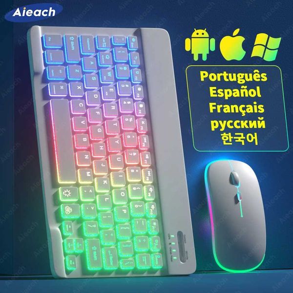Keyboard for Android iOS tablets Windows wireless mouse keyboard - cpatible backlit keyboard Y241126