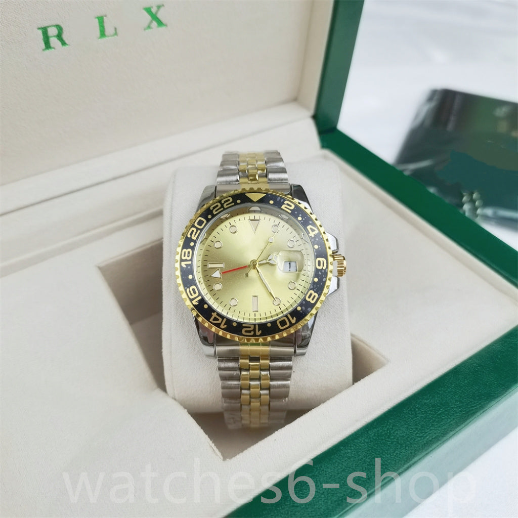 High Guality 40mm Men women Casual Stainless Steel Mesh Belt Watch Simple Dial Quartz Watch Round Dials Business Wristwatch With Box