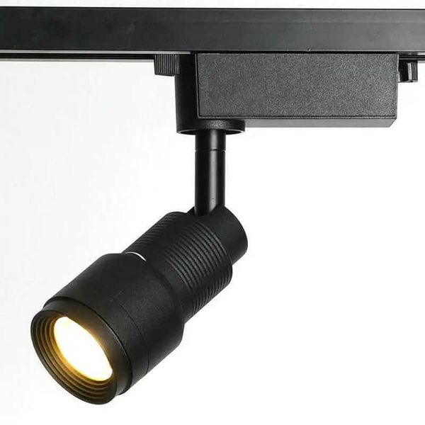Modern Zoom 10W Led Track Lights Rail Mounted Spotlights Black Adjustable Focus Ceiling Spot Light Spotlight Industrial LampCL240730