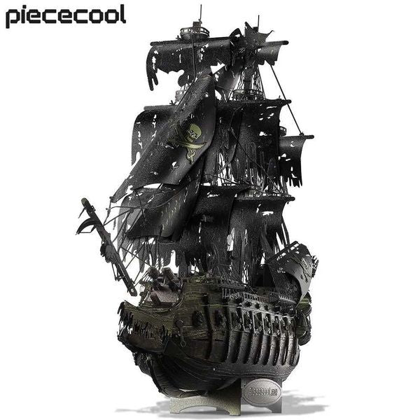 Piececool 3D Metal Puzzle Flying Dutchman Model Building Blocks Pirate Ship Puzzle Teen Brain Teasing DIY Toy W241109