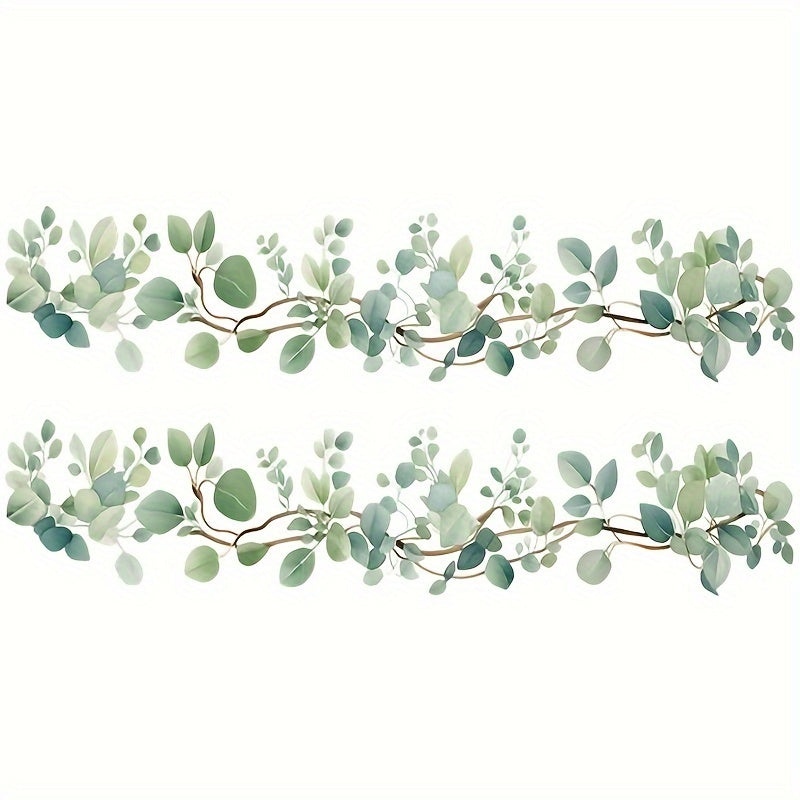 TEMU Self-adhesive Plant Vine Wall Decal - Pvc, Bedroom, Living Room & Entryway Home Decor