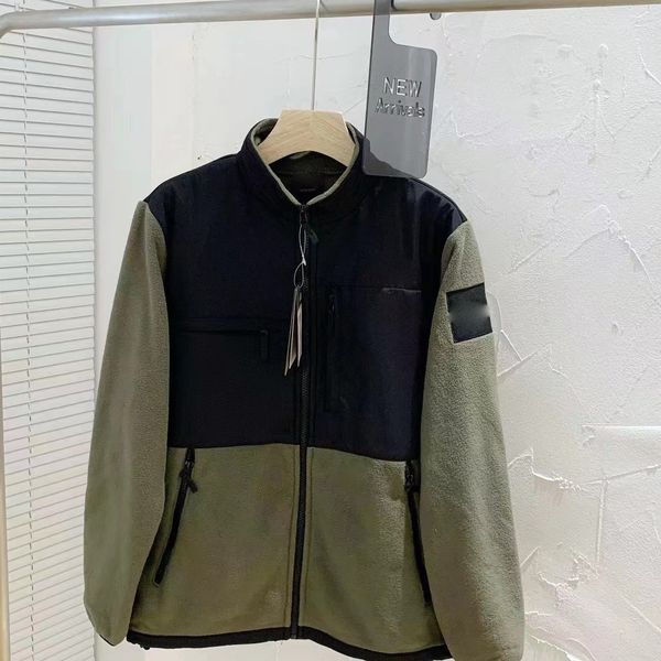 Mens Jackets Brand Winter Warm Stand Up Collar Embroidered Fleece With Inner Lining Lamb High Quality Fashionable New Style Casual Fabric Wa