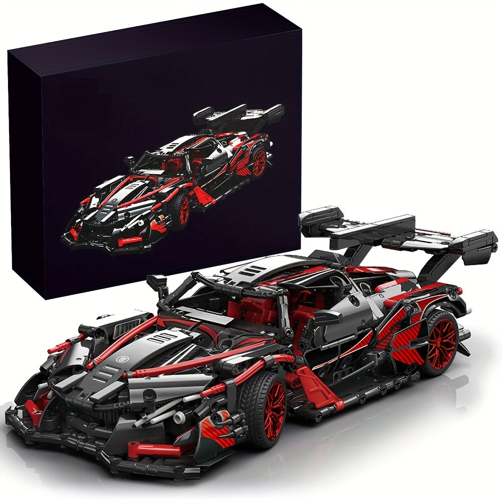 TEMU Adults Challenging Racing Car Building Blocks Kit, 1:14 1391pcs Car Model Building Set Diy Toys