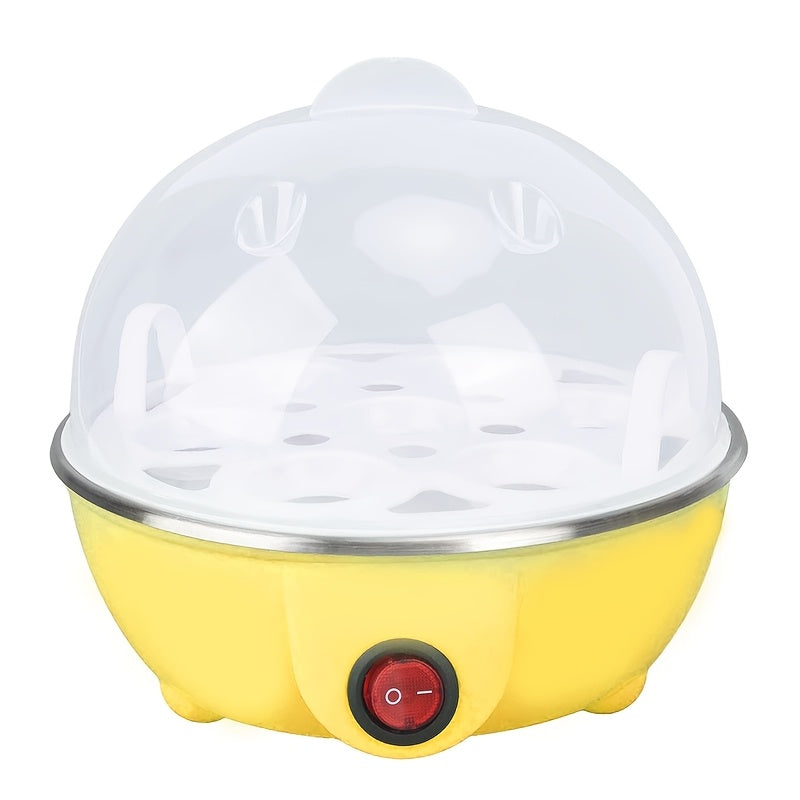 TEMU 1pcmultifunctional Single-layer Egg Boiler, Automatic For 7 Eggs, Egg Steamer, Essential For Gift , Of Boiling Eggs, Fried Eggs, Pasta, Etc.,