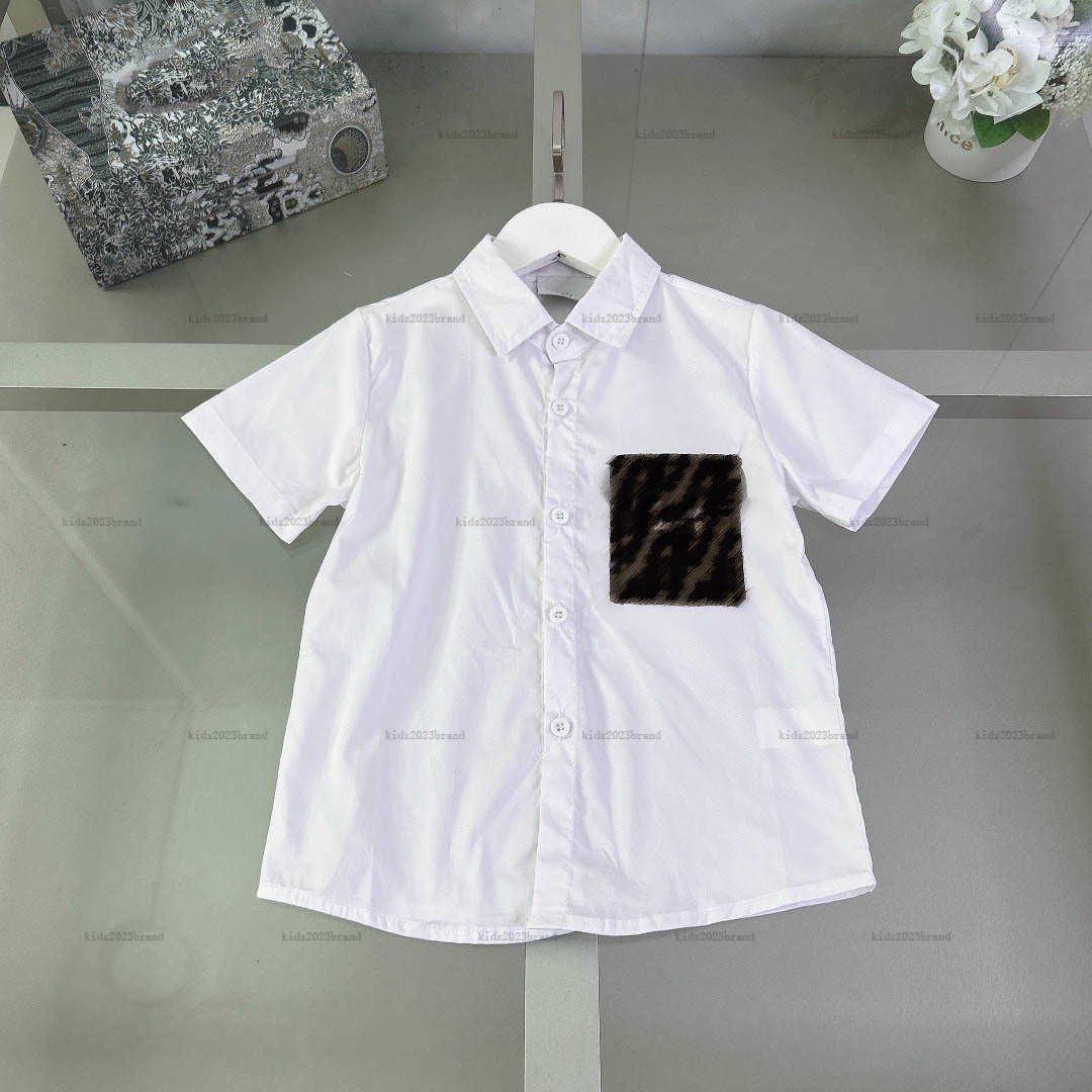 New baby shirt summer kids designer clothes Size 100-150 CM child cardigan Short sleeved girls boys Blouses