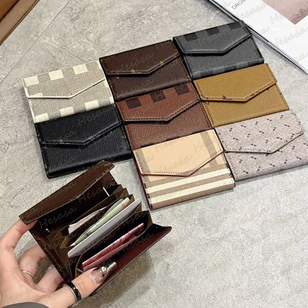 Flower Letter Designer Card Holder Pocket Cell Phone Accessories Top Fashion Multiple Credit Cards Storage Bag Fold Cover Magnet Flip Luxury