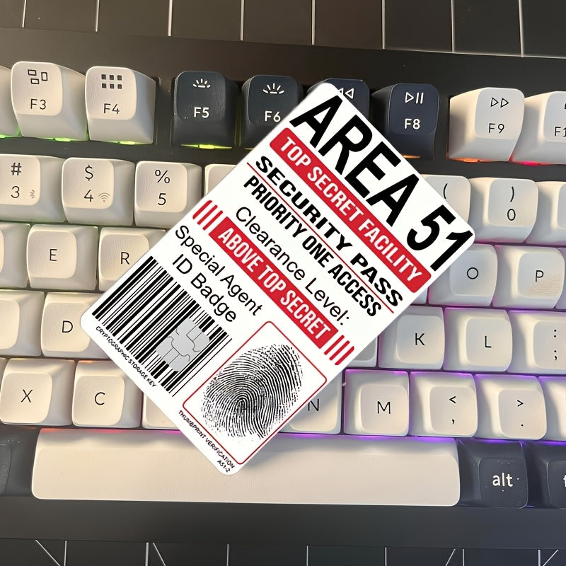 TEMU 4 Fingerprint Credit Card Stickers - Id Card With Access, And Secure Secret , Secret Entry, Access Decal, Biometric Access Decal, Use Decal