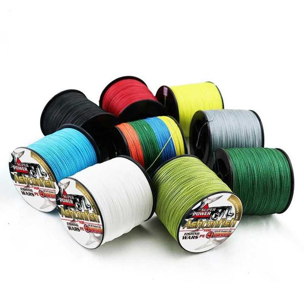 freashwater and saltwater fishing braid line 300yards 6-100LBS sink tip floating line pe 4 strands for sea ice super resistanceXJ241116