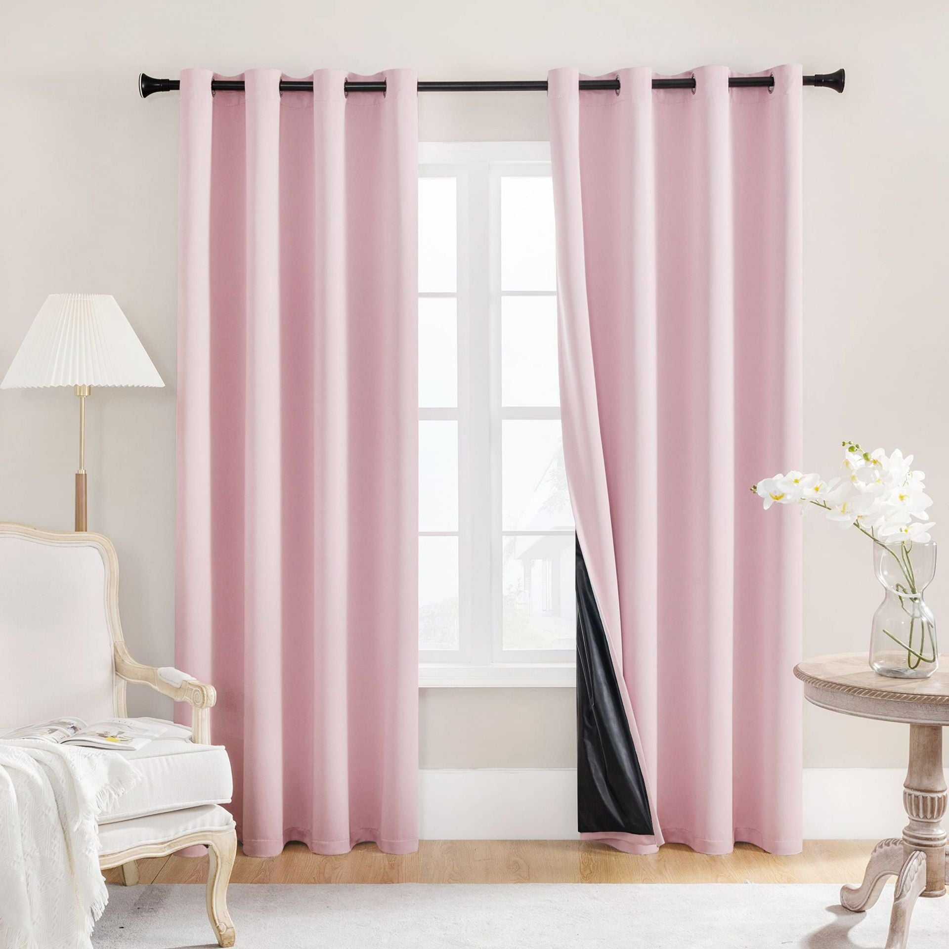 YL-35040 coated foreign trade curtain full light-proof waterproof solid color heat insulation curtain finished product