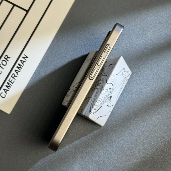 Suitable for iphone15 phone case, apple 16pro max, retro gradient, brown color, tin foil, super hot net red 12, niche new 14 women&#039;s an