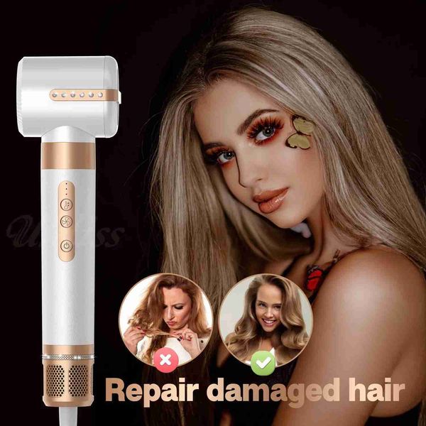 7 In 1 Multi Hair Styler Blow Dryer 110000RPM High Speed Negative Ion Hairdryer Brush 1 Step Home Dryer Hot Air StylerY240729