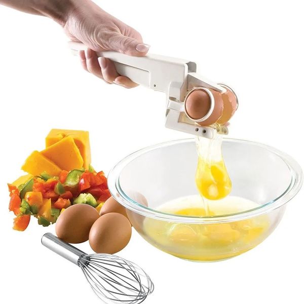 Egg Shell Cracker Handheld Plastic Breaker Opener Creative Separator Kitchen Gadget Tool 250103