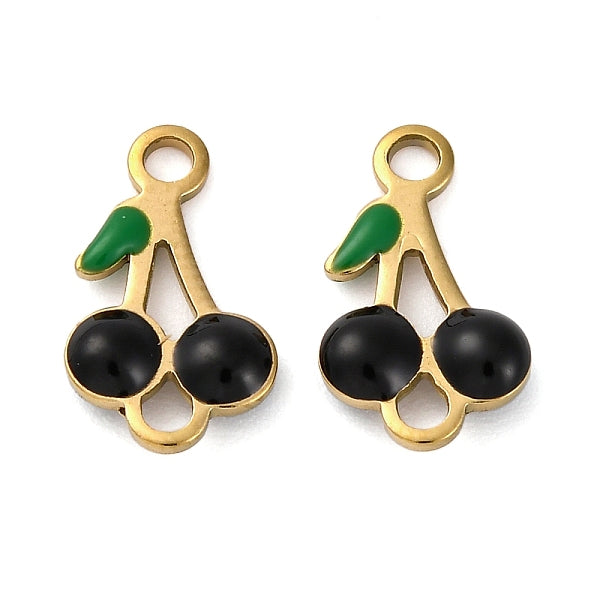 Ionenplattierung (IP) 304 Edelstahl Emaille Obst Anschluss Charms