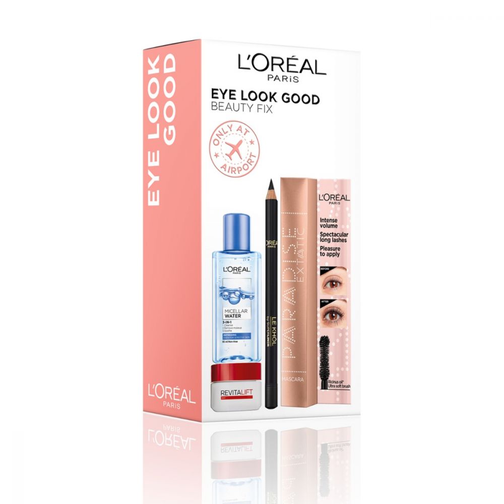 Eye Look Good Beauty Fix Set L'Oreal Paris: L'Oreal Paris Micellar Cleansing Water for All Skin Types 95 ml + Paradise Extatic Volumizing Mascara Blac