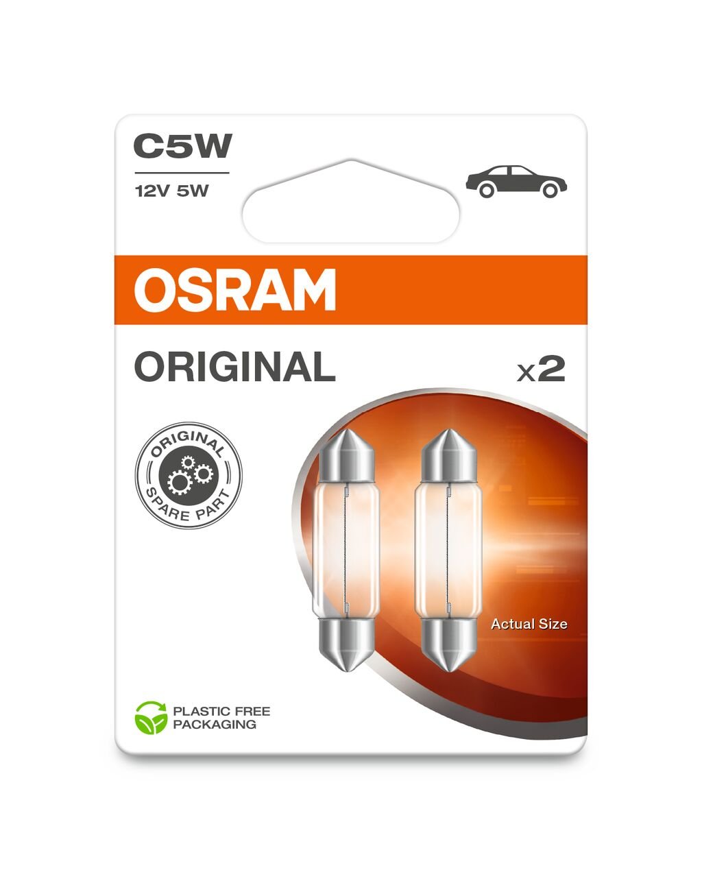 Bulb, licence plate light OSRAM 6418-2BL