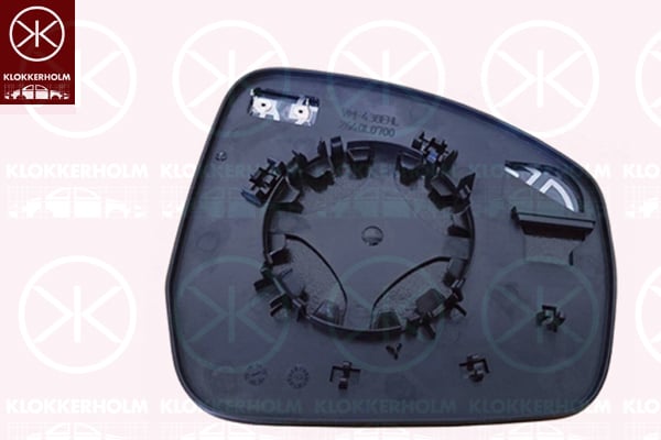 Mirror Glass, exterior mirror KLOKKERHOLM 64221063