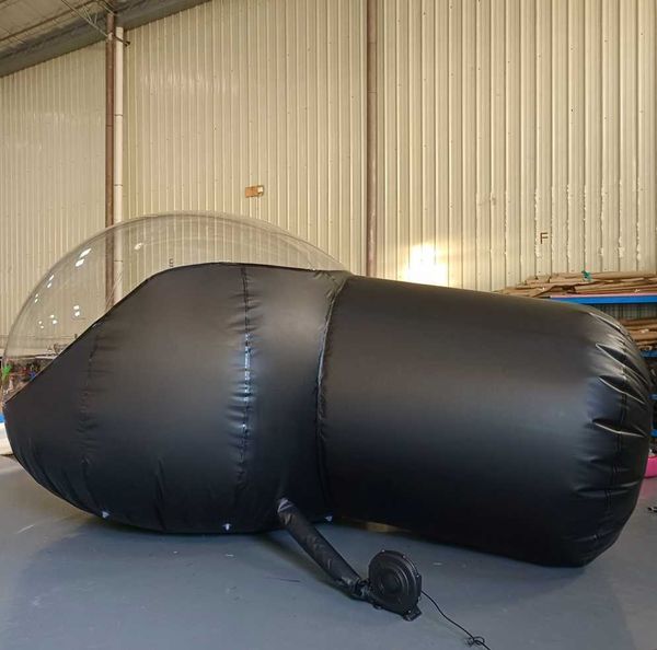 Clear Resort Black Inflatable Bubble Tent Transparent Dome Camping House Portable Hotel For Outdoor Observing The Stars