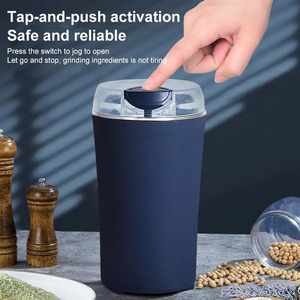 Manual Coffee Grinders Small Grain Grinder Coffee Grinder Stainless Steel Nuts Beans Grains Mill Herbs Electric Grinding Machine for kitchen