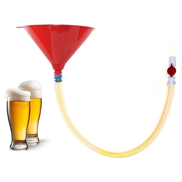 Plastic Tube Beer Filling Funnel Leakproof Long Thick Tube beer funnel Beer Funnel for Party Beer Festival Barware Tools 250106