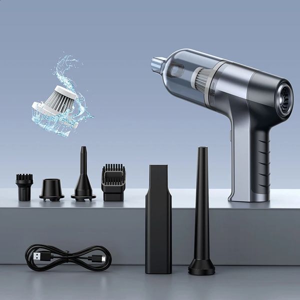 1Set Wireless Car Vacuum Cleaner High Power Portable Home and Car Dual Use Large Suction Force Mini Handheld Vacuum Cleaner 240913