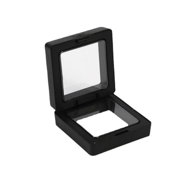 5*5cm Floating Suspended Display Box Coins Gems Artefacts Jewellery Stand Holder Storage Case SN675