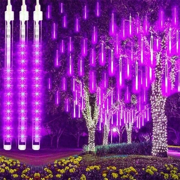 Outdoor Wedding Street Garden Decor 3224168 Tubes LED Meteor Shower Fairy String Garland Lights Christmas Decorations Navidad 240910