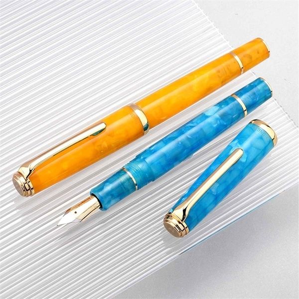 Fountain Pens Hongdian N1 fountain pen Tianhan acrylic highend calligraphy business office student special gifts ink 220923