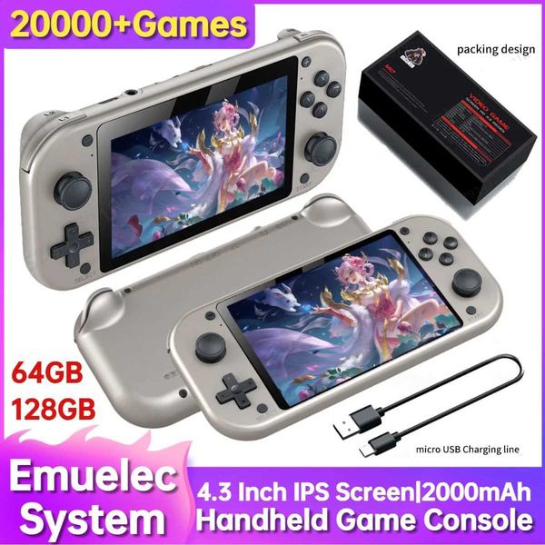 M17 Retro Game Handheld Game Player 4.3-inch 480 * 272 LCD Sn Retro Video Game Console Emuelec Built in Game Console 25 Email Y241115