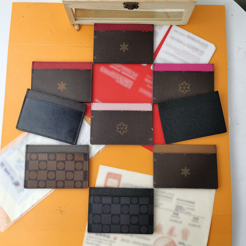 Designer Card Holder Wallet Credit Cardholder Women Mini Small Mens Wallet Designer Pocket Organizer Card Holders Luxury Men Purses Coin Cash Bag wi