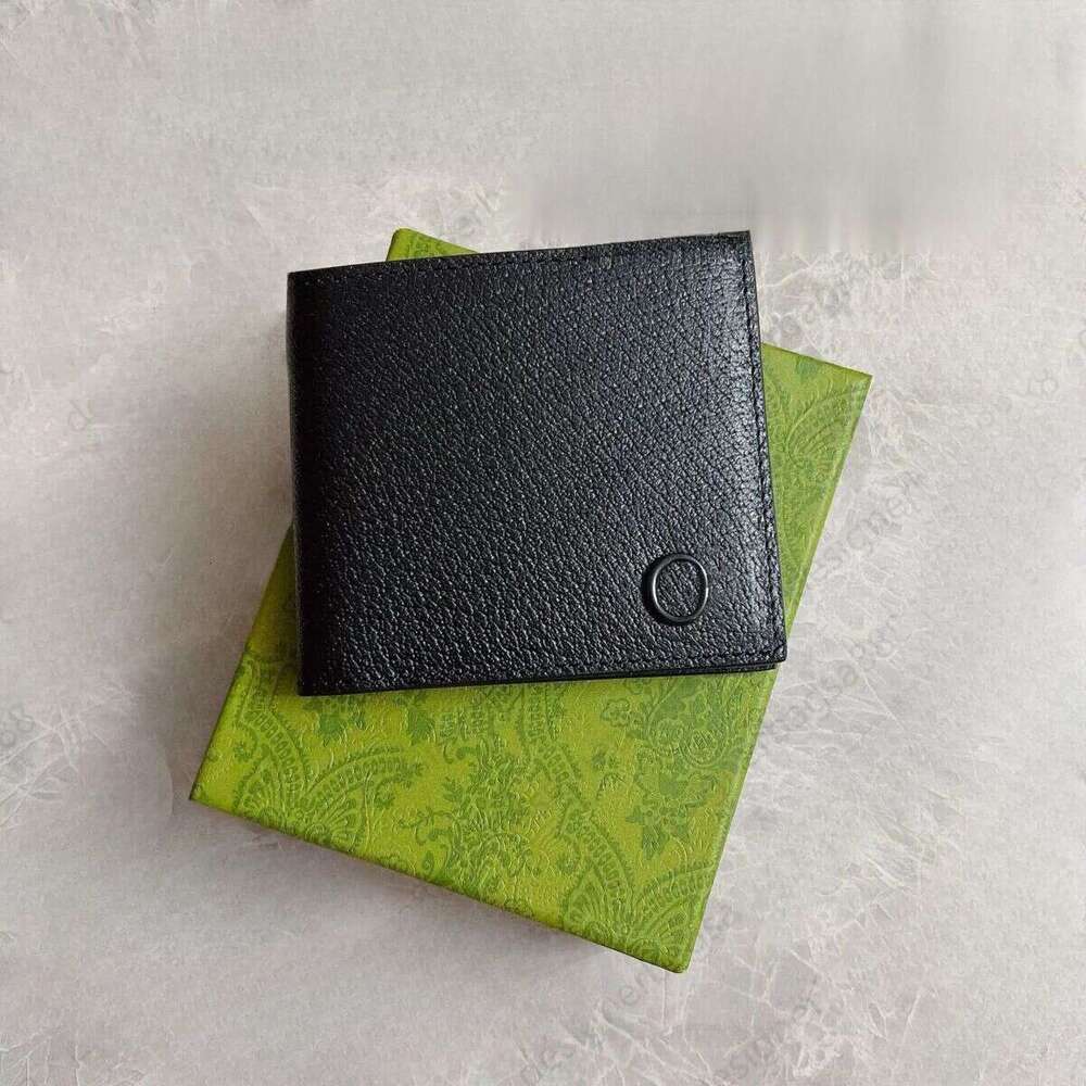 Designer Men&#039;s Wallet Leather Credit Card Holder High Quality Classic Cash Clip Coin Pocket Purse Long Term Business Double Fold Bestselling Mi