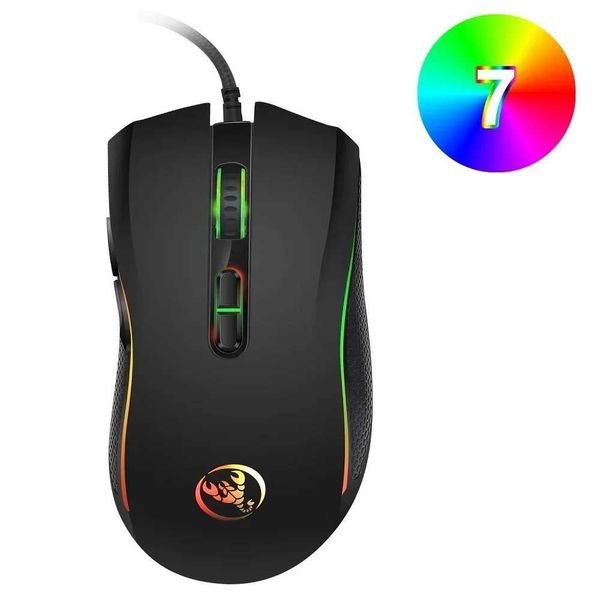 ZLRLMHY wired gaming mouse popular choice A869 optical ergonomic RGB 4-level resolution adjustment 3200DPI for laptops and PCs M250102