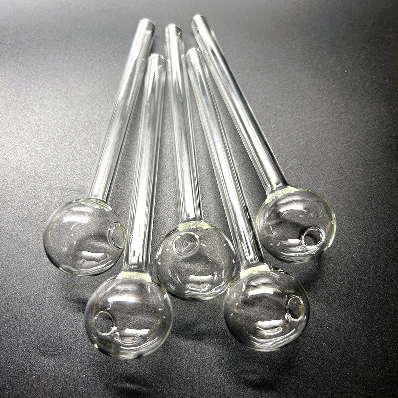 Oil Burner Glass Pipe Tobacco 15 Cm Long Thick Glass Smoking Tubes 6 Inch Clear Pyrex Nail Tips Water Pipes for Bong Dab Rig Bubble Transparent Smok