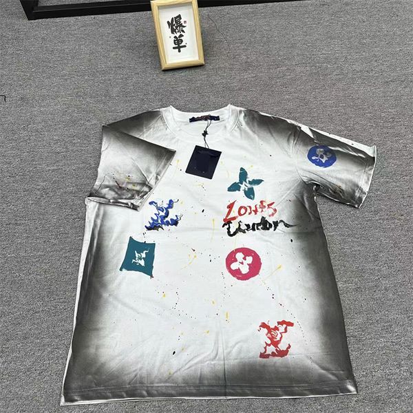 6 Men Women Cotton Breathable Comfortable T-shirt Short sleeve Advanced Fabric Designer Sportswear Clothing Crewneck Fashion Letters Street