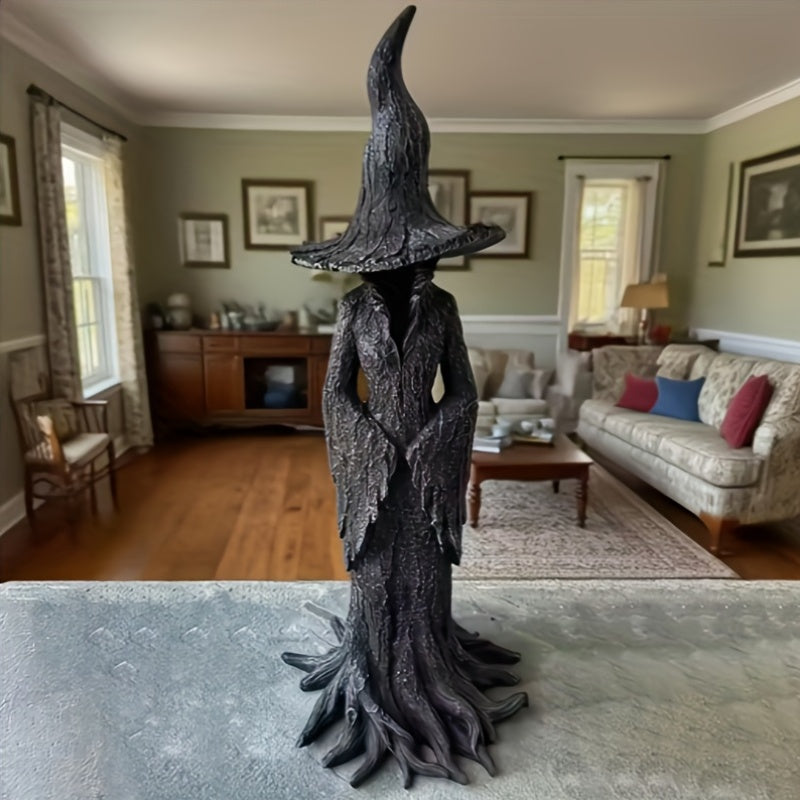 TEMU Cracker Statue - Gothic Halloween Resin Figurine-retro Magician Ornament- Collectible-nib Festival Souvenir