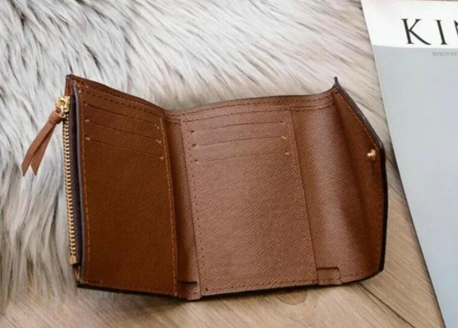 Card Holders Purse Original High Quality Fashion man Short Victorine Wallets Classic Zipper Pocket Pallas Bag Card Holder
