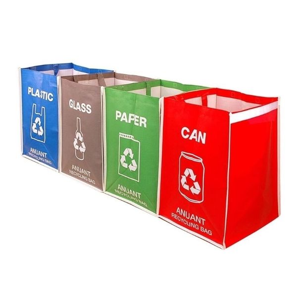 Waste Bins Separate Recycling Bin Bags for Kitchen Office in Home - Recycle Garbage 220927