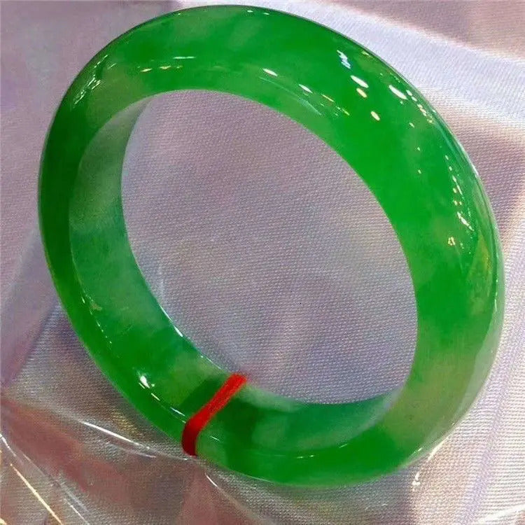 Genuine Natural Green Jade Bangle Bracelet Charm Jewellery Fashion Accessories Hand-carved Amulet Gifts For Women Her Men 250527