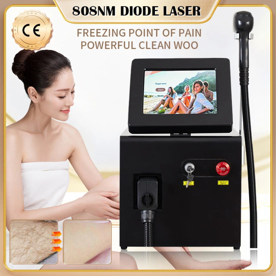 Diode Laser 755 808 1064NM Multi Wave Hair Removal Machine Cooling Head Painless Laser Epilator Face Body Hair Removal